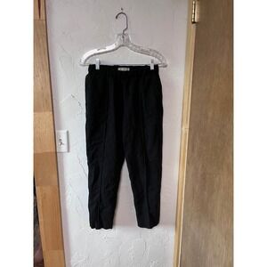 Everlane Black Crop Pants Womens Size S Casual‎ Elastic Waist Career